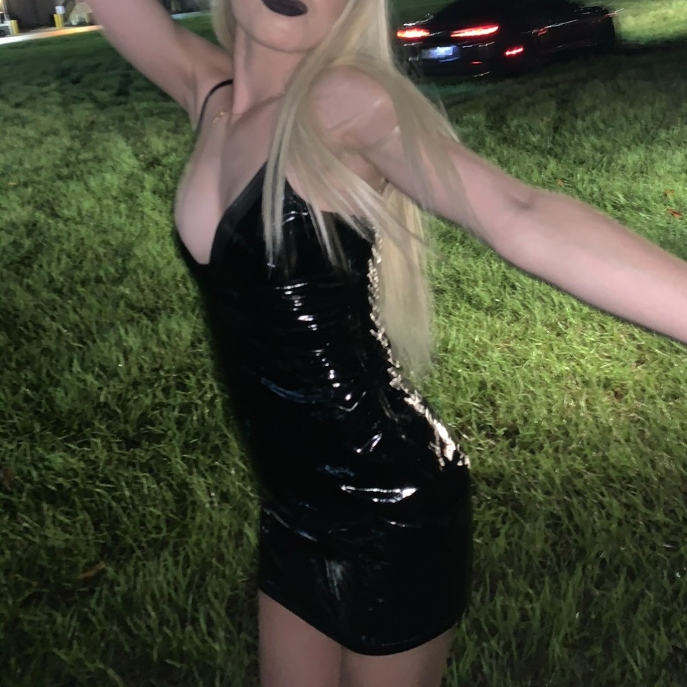 Windsor Black Latex Dress